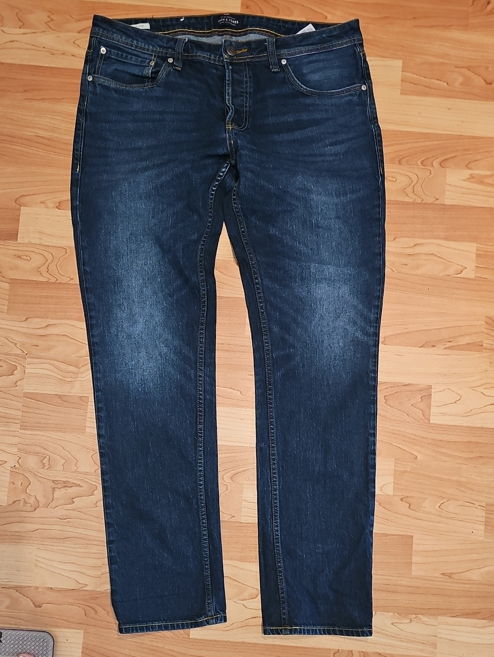 Jack & Jones Slim Straight Dark Blue Jeans